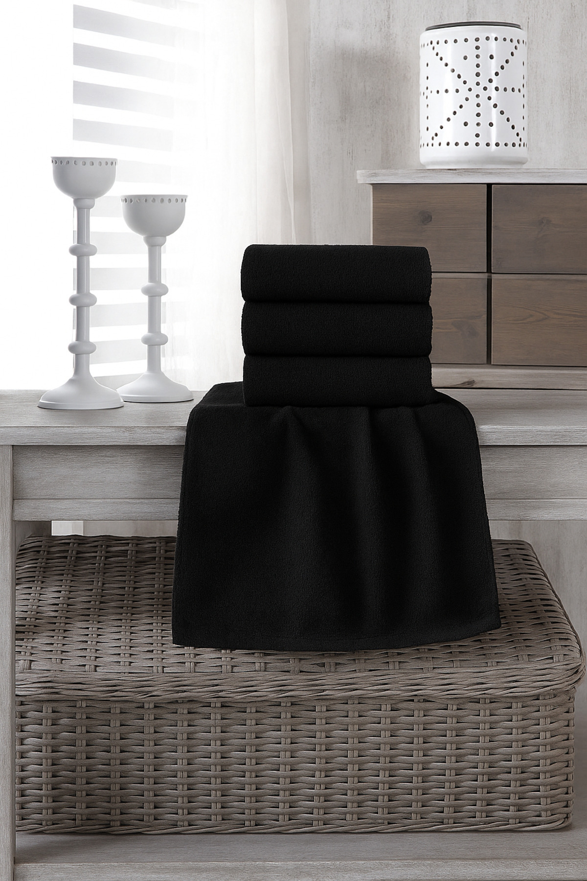 embays collection ( 2 Adet ) 50x90cm Pamuklu Havlu , Berber Havlusu, Kuaför Havlusu, Sporcu Havlusu, El Yüz Havlusu - Görsel 2