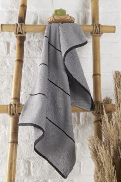 Semecca Linetow Serisi Çizgili %100 Pamuklu Tek Parça 50x85 El Ve Yüz Havlusu