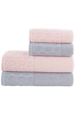 Nurpak Hazal Banyo Havlu Seti - 4 Parça - Eltex Home Collectıon