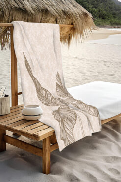 PATRON Dijital Baskı Plaj Deniz Havlusu Modern Desenli Peştamal HVL0087