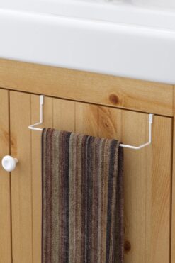 Teknotel Dolap Kapağına Geçmeli Askılık & Havluluk Beyaz SF260