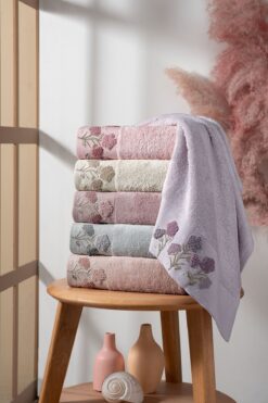 Fiesta Tekstil 50x90 Angelina Süzene Bambu 6'lı Havlu