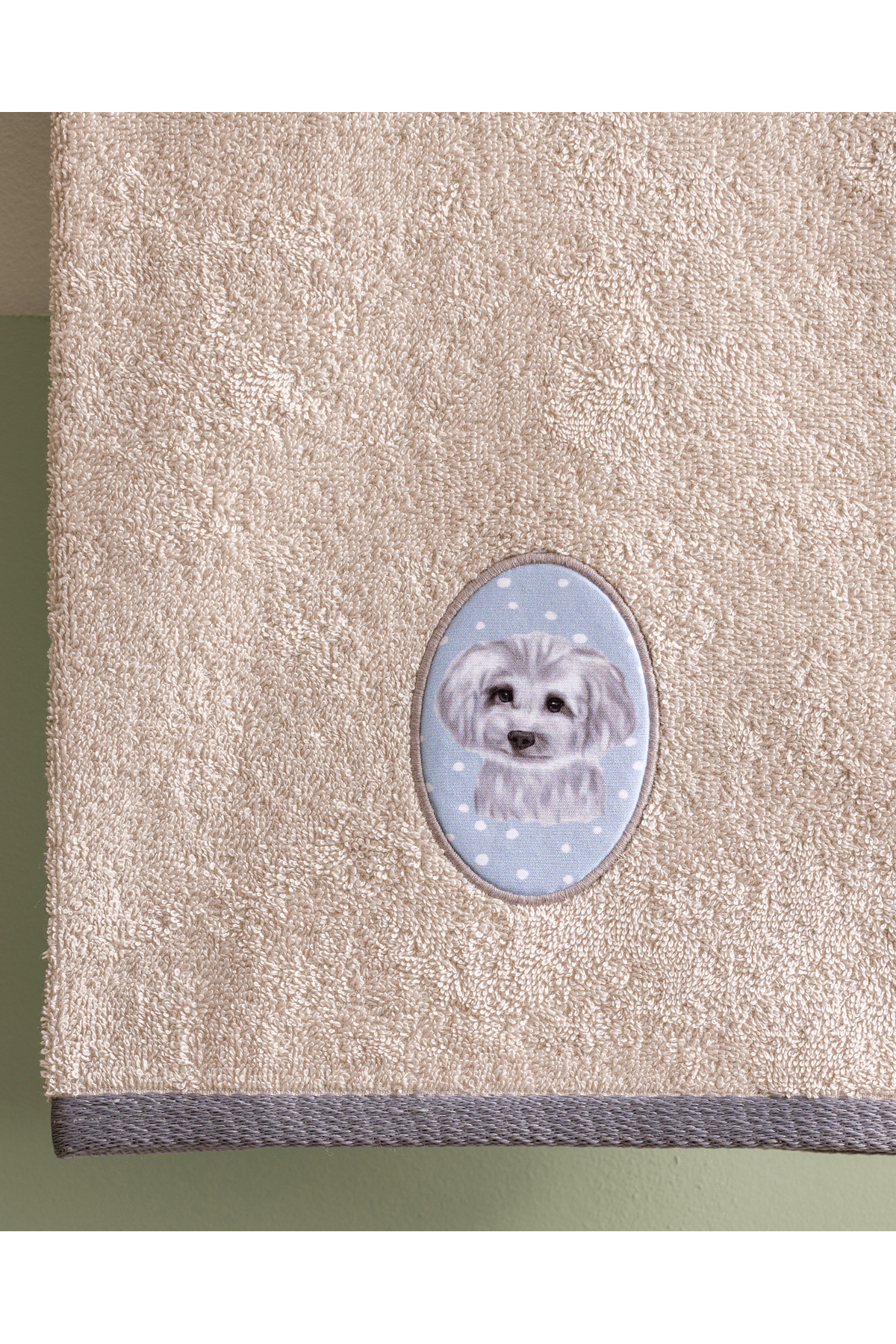 Madame Coco Rit %100 Pamuk Yüz Havlusu - Taş - 50x70 cm - Görsel 3