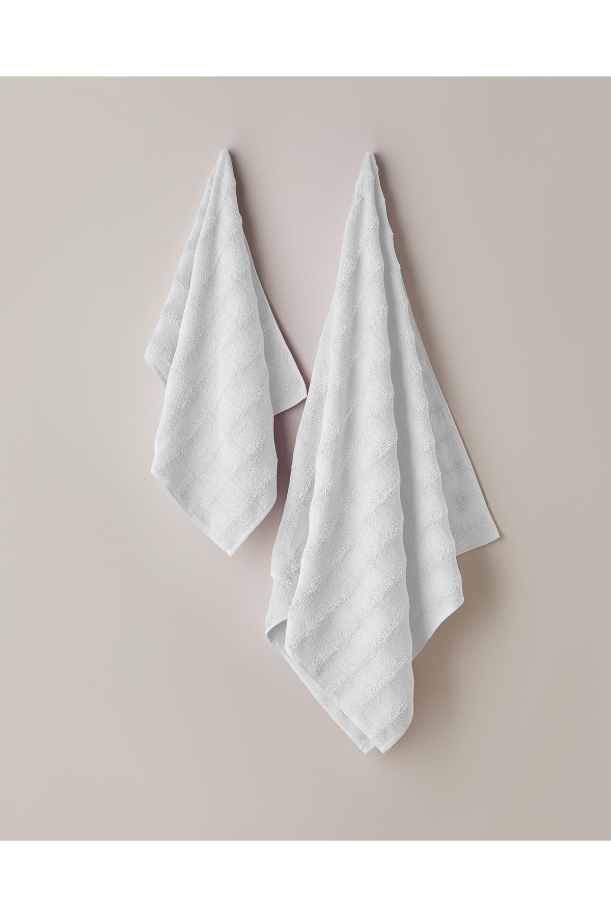 English Home Bubble Pamuk Yüz Havlusu 50x80 cm Ekru - Görsel 3