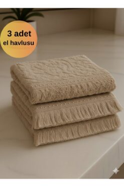 SEVHOME CONCEPT 3’lü Pamuk El ve Mutfak Havlusu Seti 30x50 cm