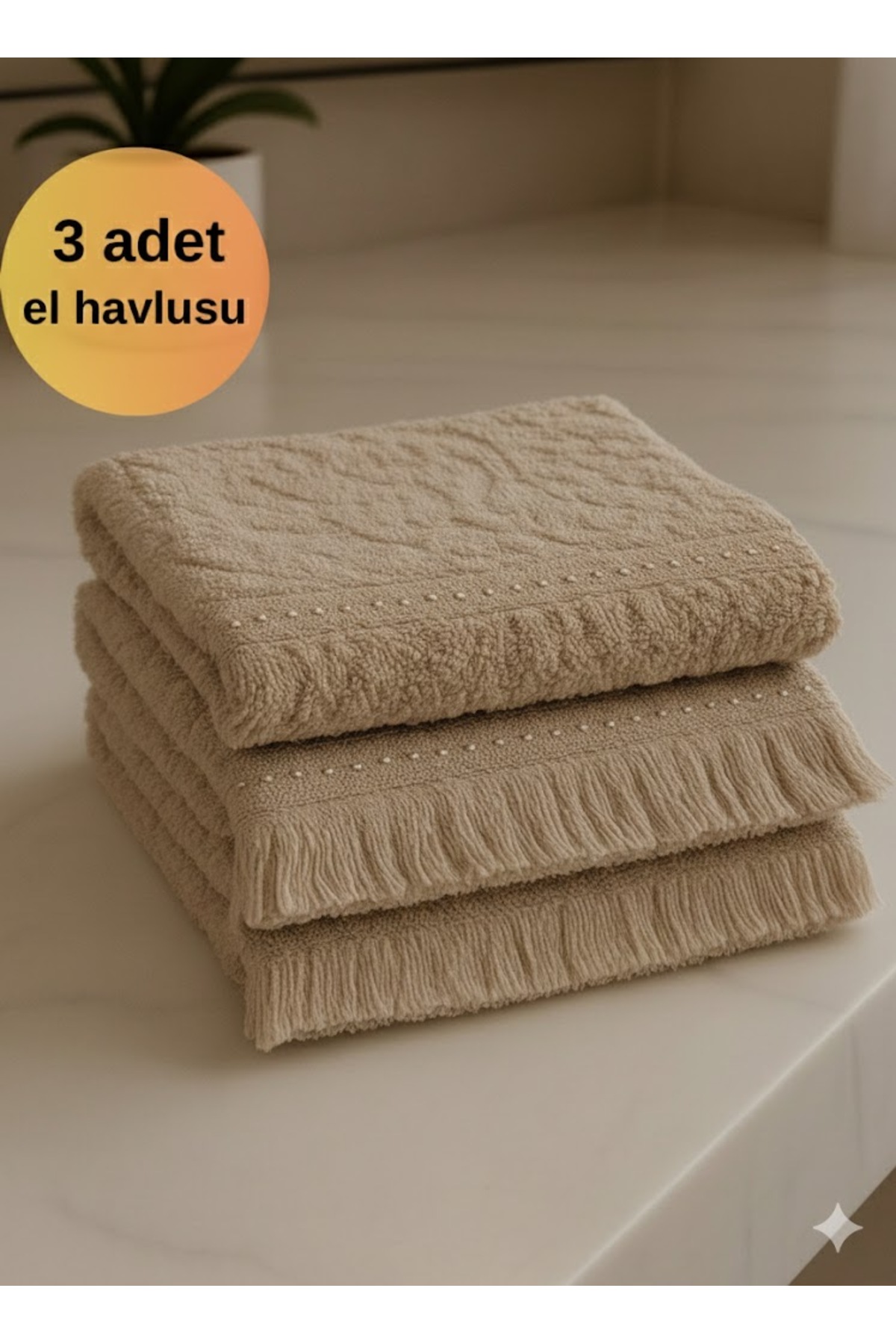 SEVHOME CONCEPT 3’lü Pamuk El ve Mutfak Havlusu Seti 30x50 cm