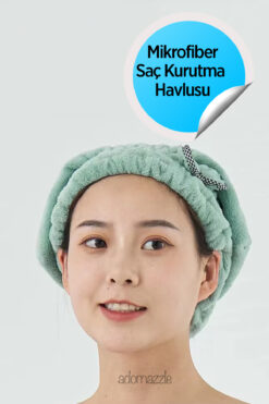 adornazzle Mikrofiber Saç Havlusu, Saç Bonesi, Banyo Havlusu, Kurutma Havlusu