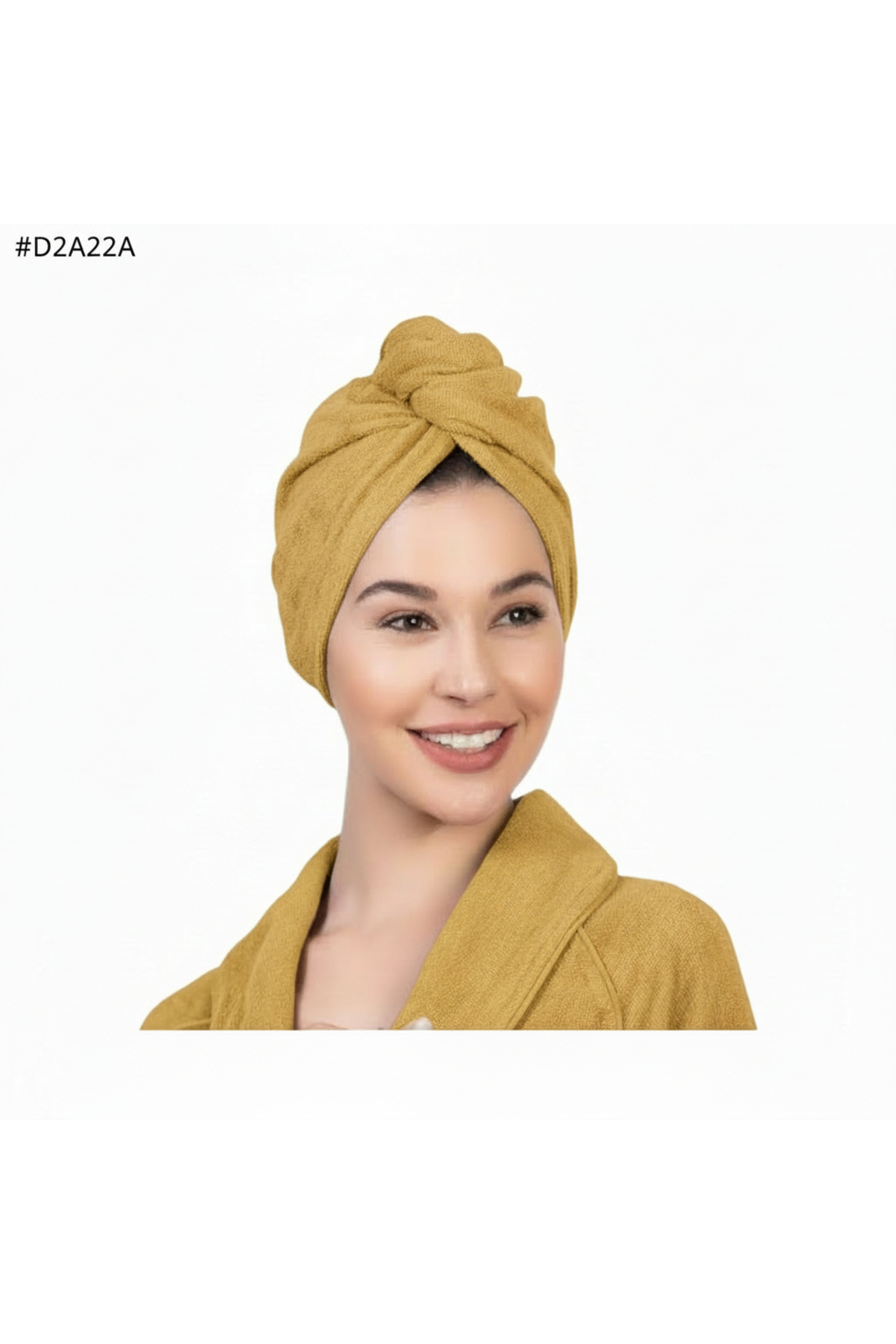 arashomecollection %100 Pamuklu Düğmeli Saç Bonesi - Plaj Havuz Deniz Uyumlu Hızlı Kurulama Baş Havlusu