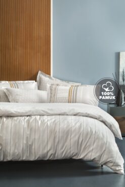 Yataş Pamena Ranforce Tek Kişilik Nevresim Takımı - Gri