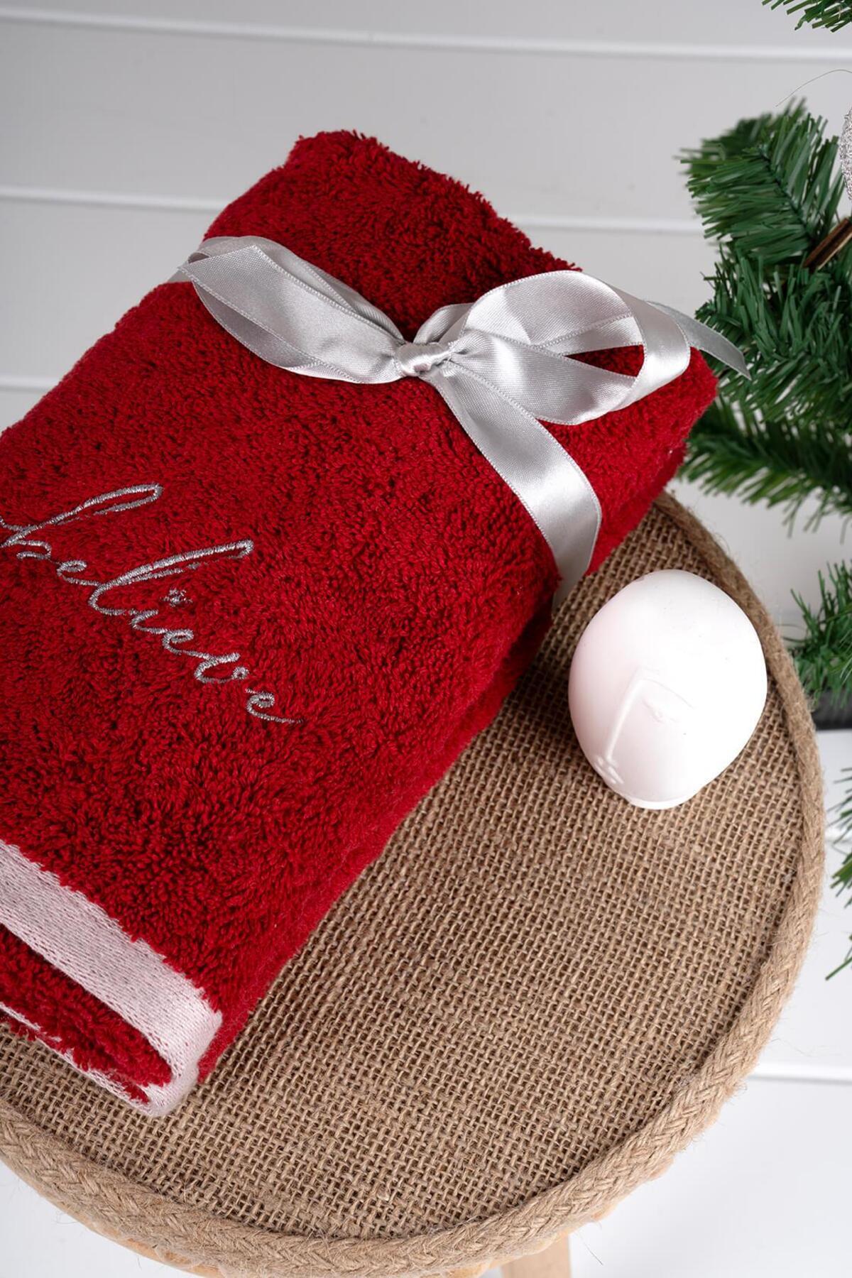 Baveno %100 Pamuk İkili 40x75 Cm Nakışlı Havlu/Havlu Seti - Görsel 2