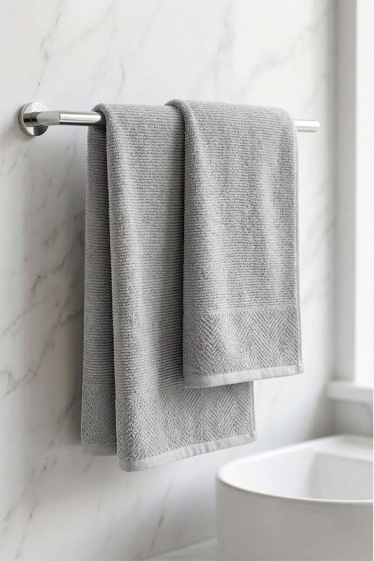 United Colors of Benetton Be-0829-Gy %100 Pamuk Gri 70X140 Cm Banyo Havlusu