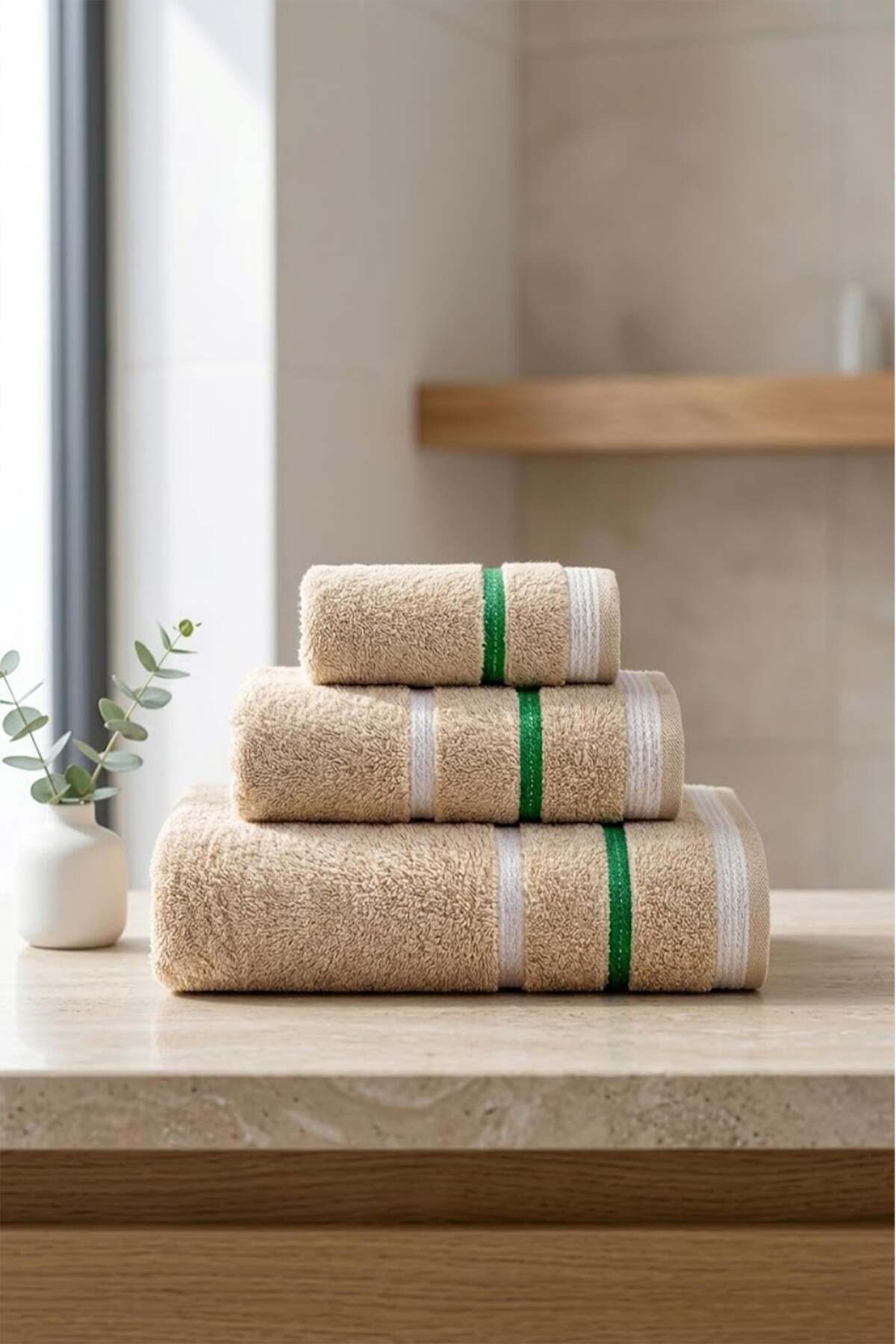 United Colors of Benetton Be-0927-Bg %100 Pamuk Bej 70X140 Cm Banyo Havlusu