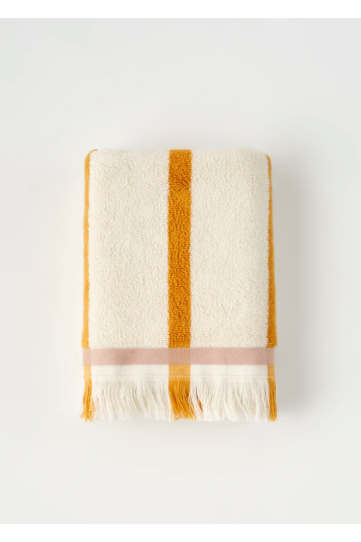 Bella Maison %100 Pamuk Ella Banyo Havlusu Hardal (90x150 cm)