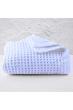 Püskül Tekstil Lüks Banyo Havlusu 1 Adet, Waffle Dokuma, 100% Pamuk, Yüksek Kalite, Çabuk Kuruyan Banyo Havluları