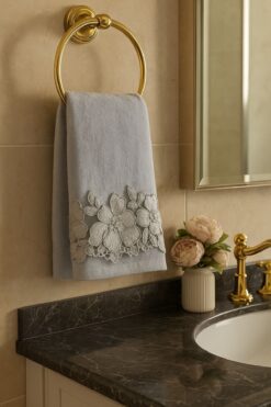 Çeyiz Bahçesi Gözde Kadife El Havlusu