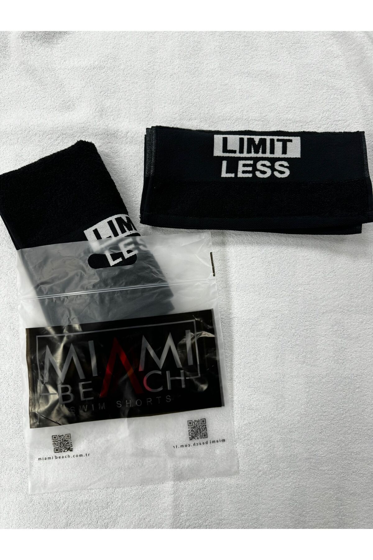 Miami Beach Spor Havlusu %100 Pamuklu (30x100cm) Gym Fitness Havlusu Golf Boks Tenis Havlusu - Görsel 3