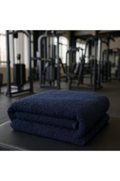 S&R 1 Adet 50x90 cm El ve Yüz havlusu Berber Havlusu Sporcu Havlusu Lacivert