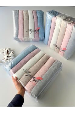 sarra MYSOFT 70x140 RENKLİ HAVLU - LAMİNA