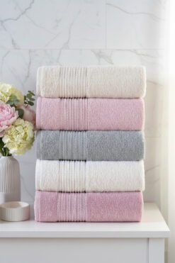 Cotonila Range | 5'li 50x90 cm El&Yüz Havlu Seti