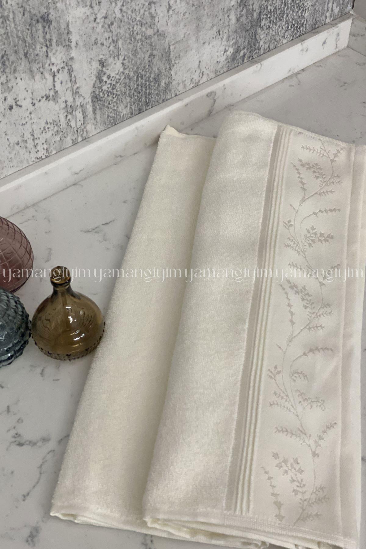 Özdilek Ditsy El-Yüz Havlusu 4 Adet-Pembe-Krem - Görsel 2