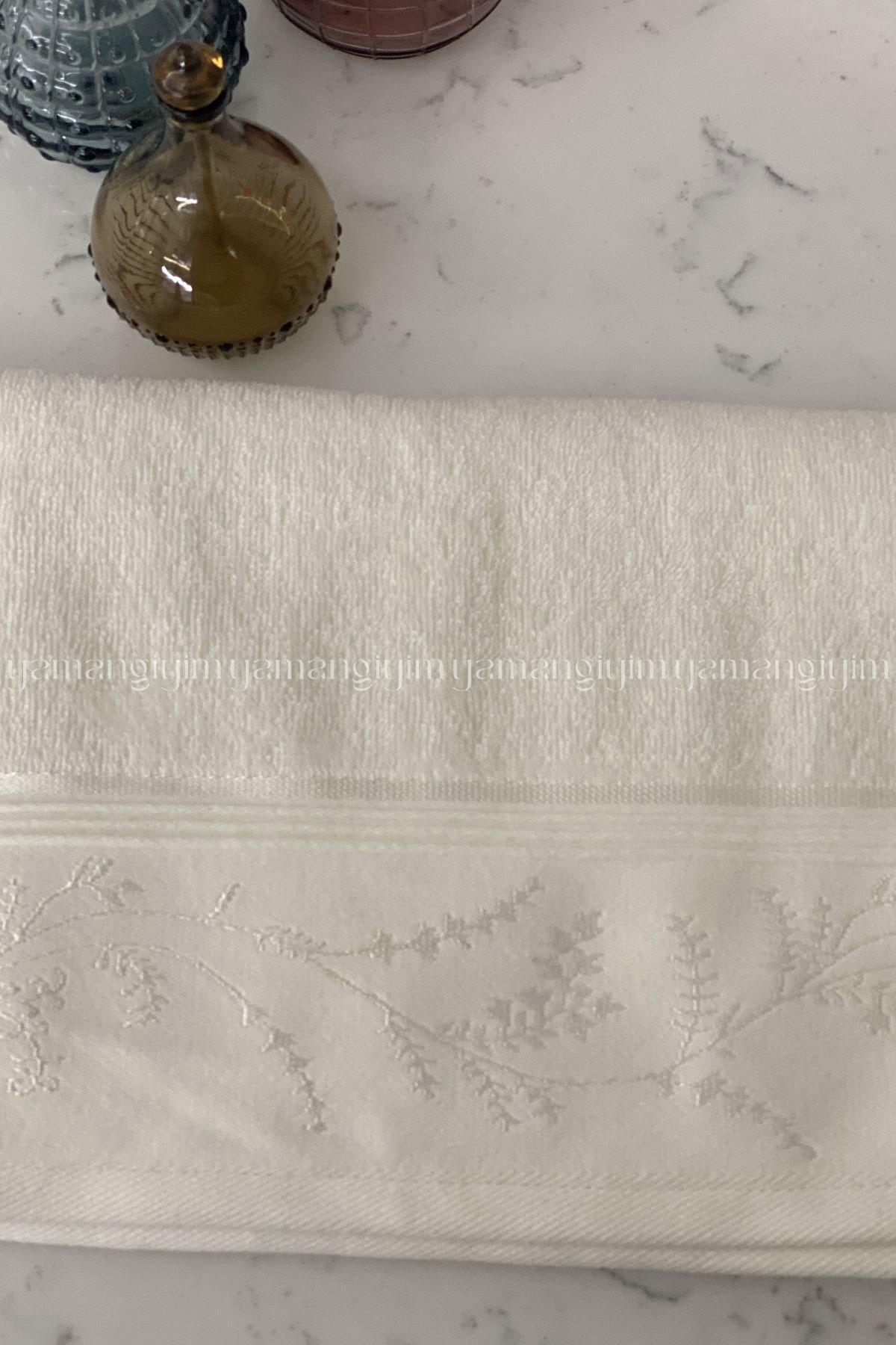 Özdilek Ditsy El-Yüz Havlusu 4 Adet-Pembe-Krem - Görsel 3