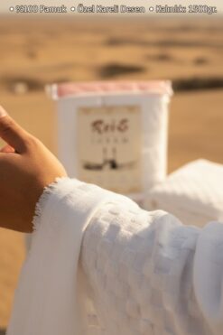 Reis Kareli Desen 1500gr. %100 Pamuk Erkek İhram