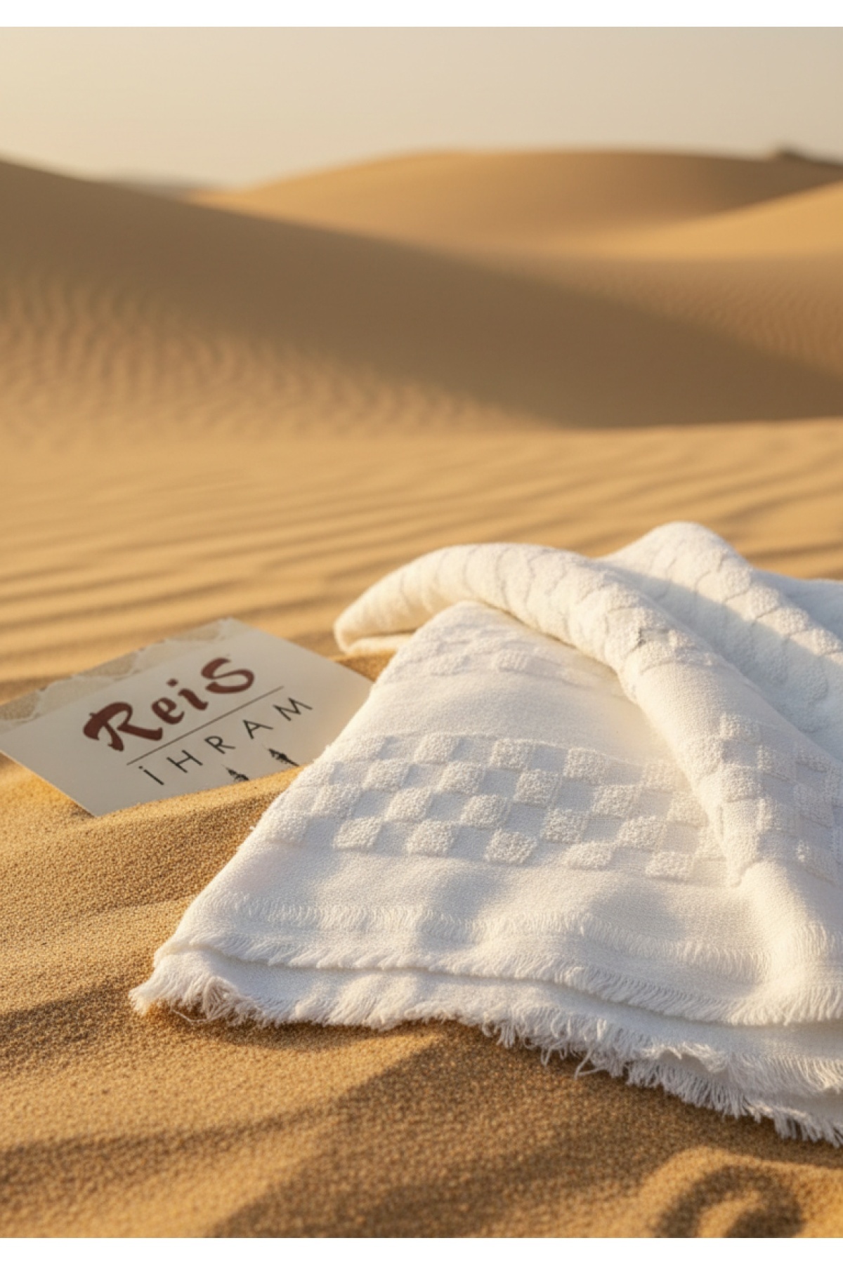 Reis Kareli Desen 1500gr. %100 Pamuk Erkek İhram - Görsel 3