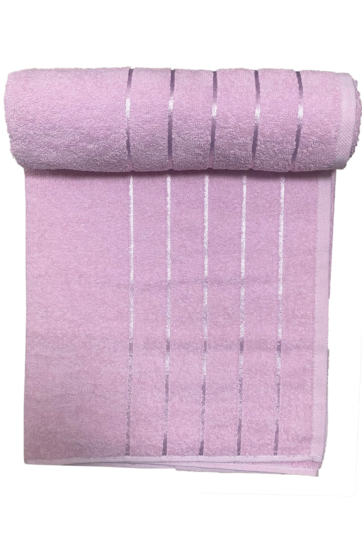 enti ev tekstili Büyük Banyo Havlusu 100x150 Gül Kurusu Pembe Renk - Görsel 2