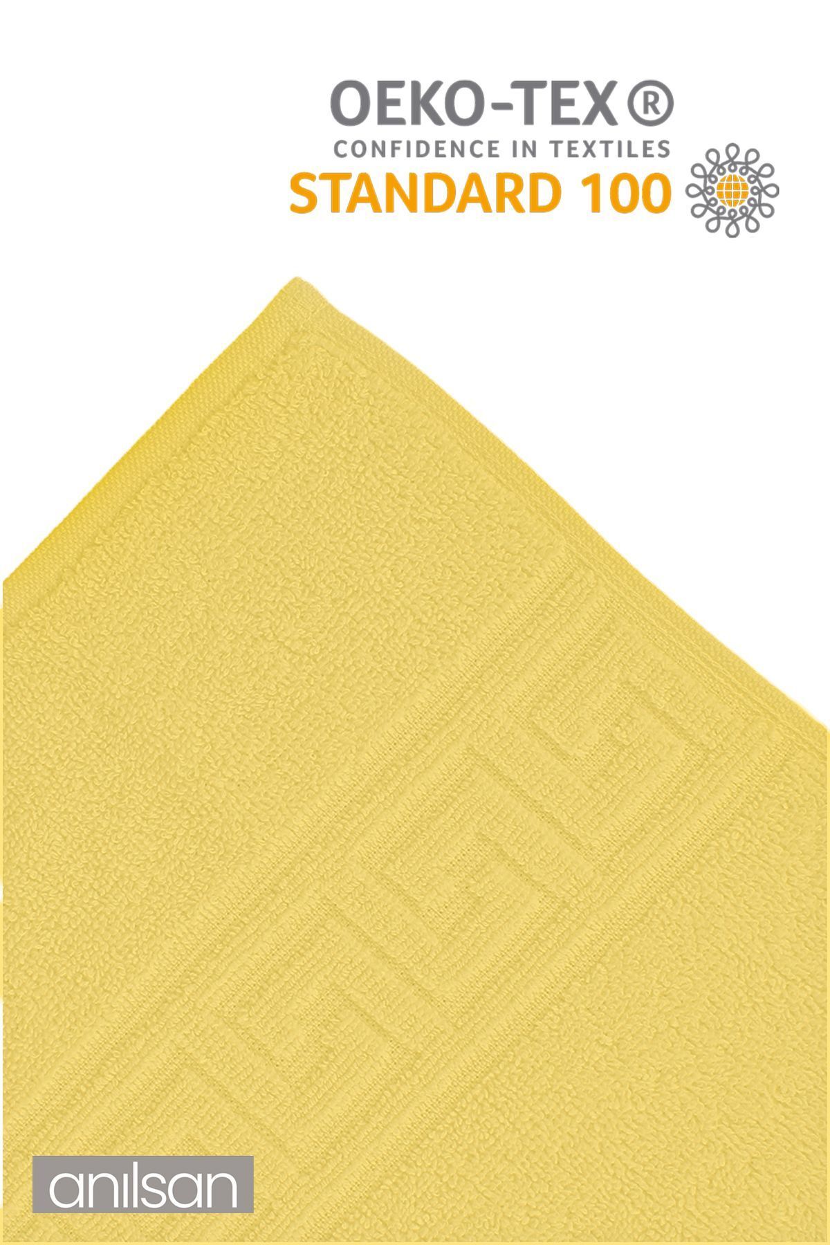 Anılsan 4'lü Mavi Greek Havlu Set %100Pamuk - 2 Adet El Havlusu 50x90 ve 2 Adet Banyo Havlusu 70x140 - Görsel 3