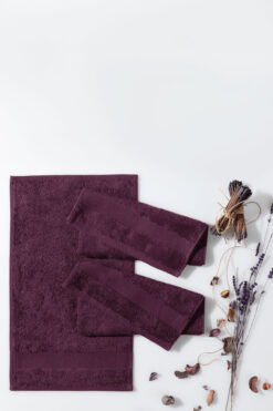 Yataş Essentials 3'lü Misafir Havlusu Seti Fuşya - 30x50 Cm