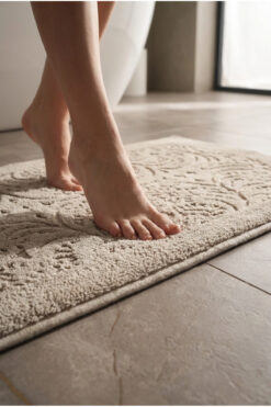 VAROL 2 Adet Gramajlı Jakaranda Ayak Havlusu Paspas