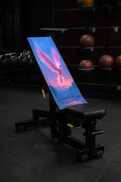 DEMİ BRAVO Özel Tasarım Cepli Pamuk Spor Havlusu - Anka Kuşu