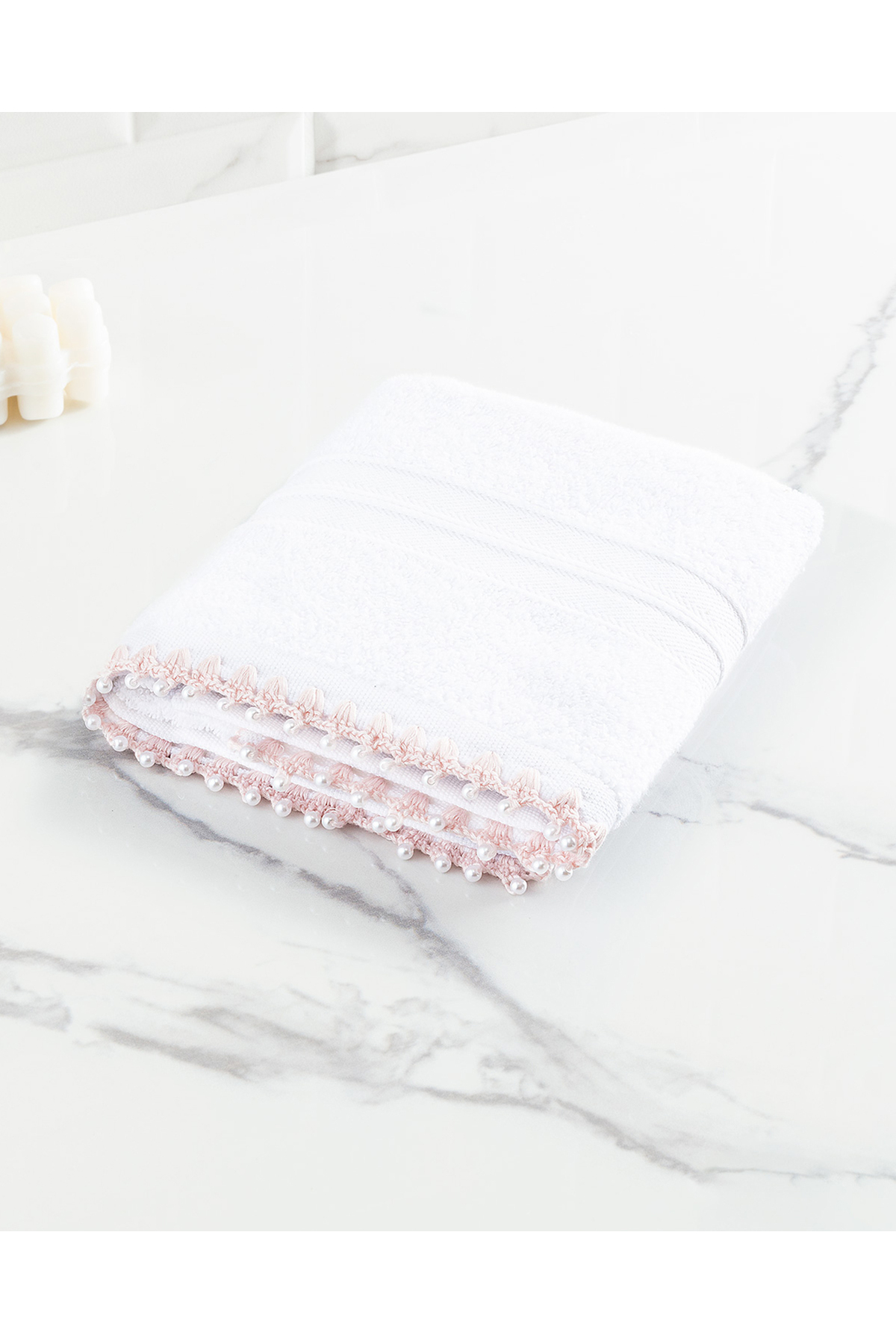 Madame Coco Marla Kroşeli Yüz Havlusu - Görsel 2