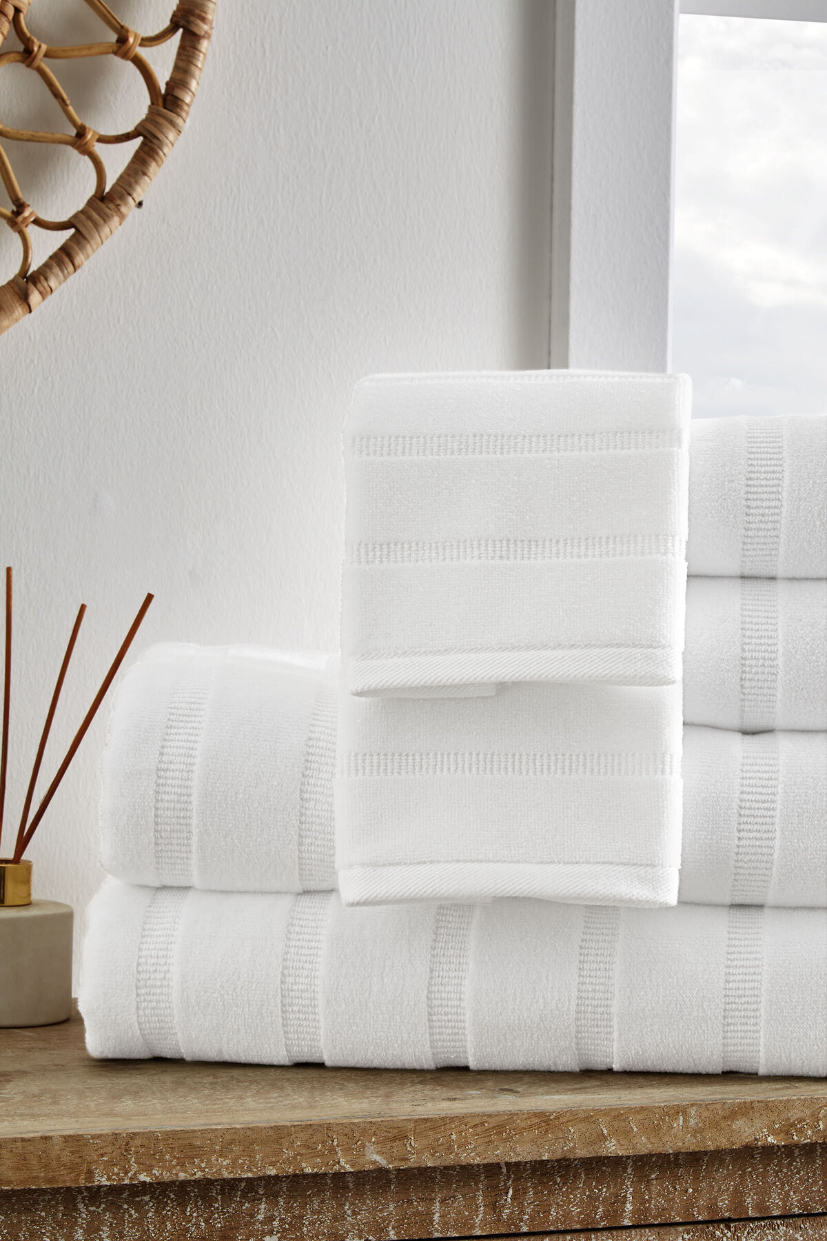 Özdilek Sadem Organik Stripe El ve Yüz Havlusu 50x90 cm - Görsel 2