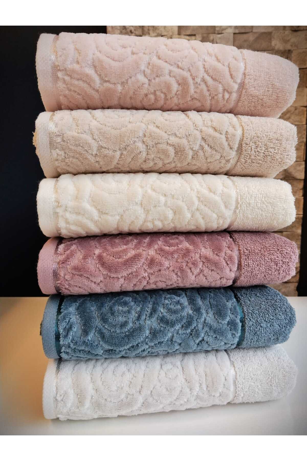 Nurpak Sevgi El Havlu Seti 6 Adet 50x90 cm Pamuk - Görsel 2