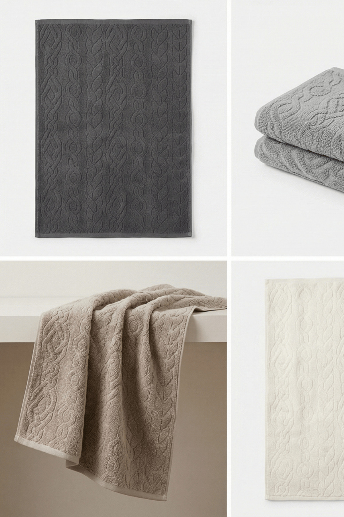 Anılsan 12'li İsba El Havlusu - 50x80 Cm, 170 Gr, %100 Pamuk, Spa Ve Otel Havlusu - Görsel 2