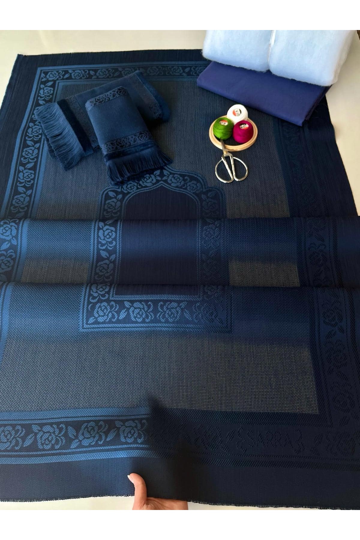 AYHANHOME Etamin Işlemelik Pano Seccade, Bohça, El Yüz Ve Mutfak Havlusu 4'lü Kanaviçe Seti - Görsel 2