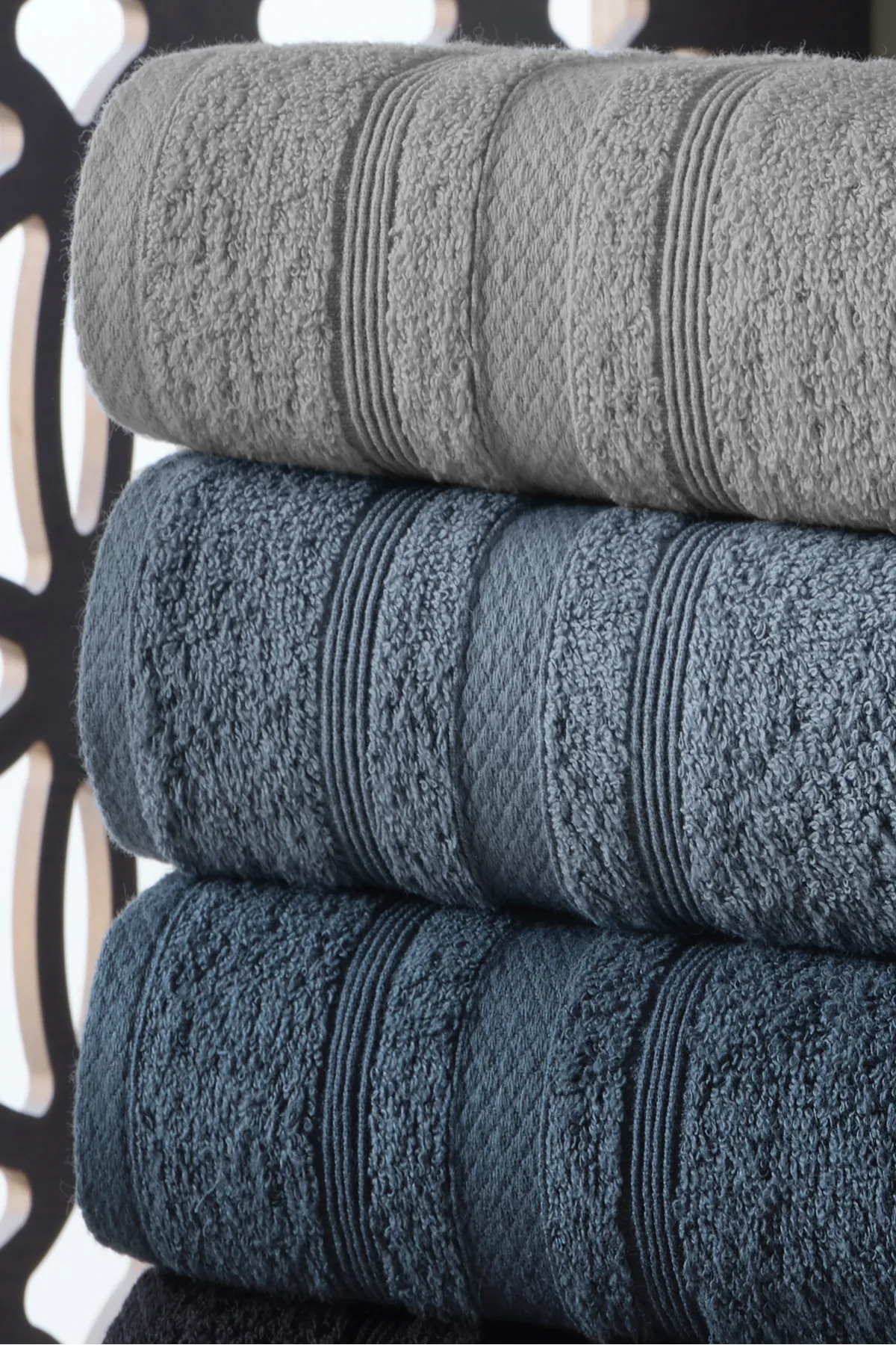 DNZGÜLCAN Ada 4'lü Havlu Seti El Havlu Yüz Havlu %100 Pamuk 30X50 cm - Görsel 2