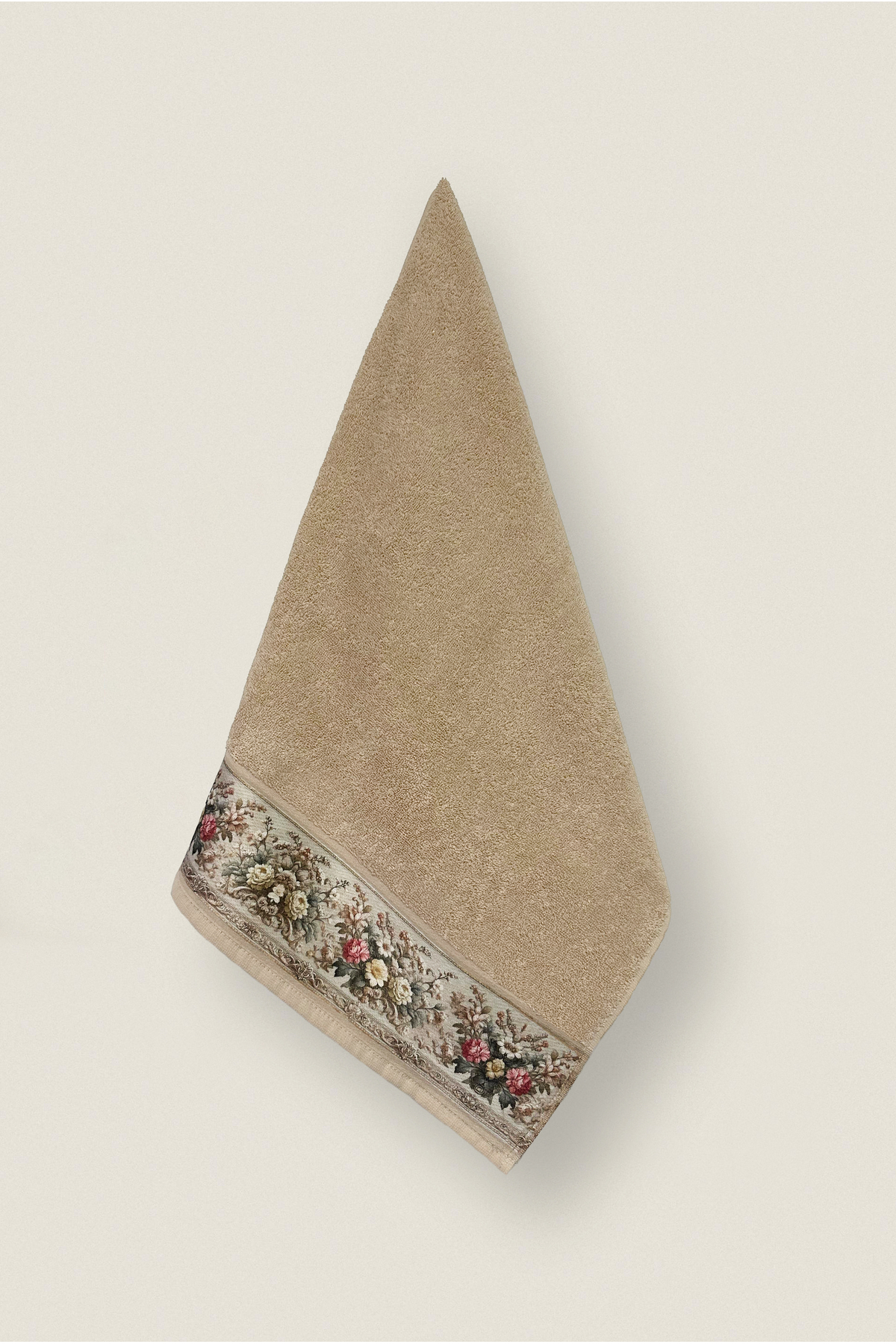 Ellaline FIORE 4'lü Havlu Seti %100 Pamuk Sertifikalı, Çiçek Desenli El / Yüz / Mutfak Havlusu 50x90cm - Görsel 3