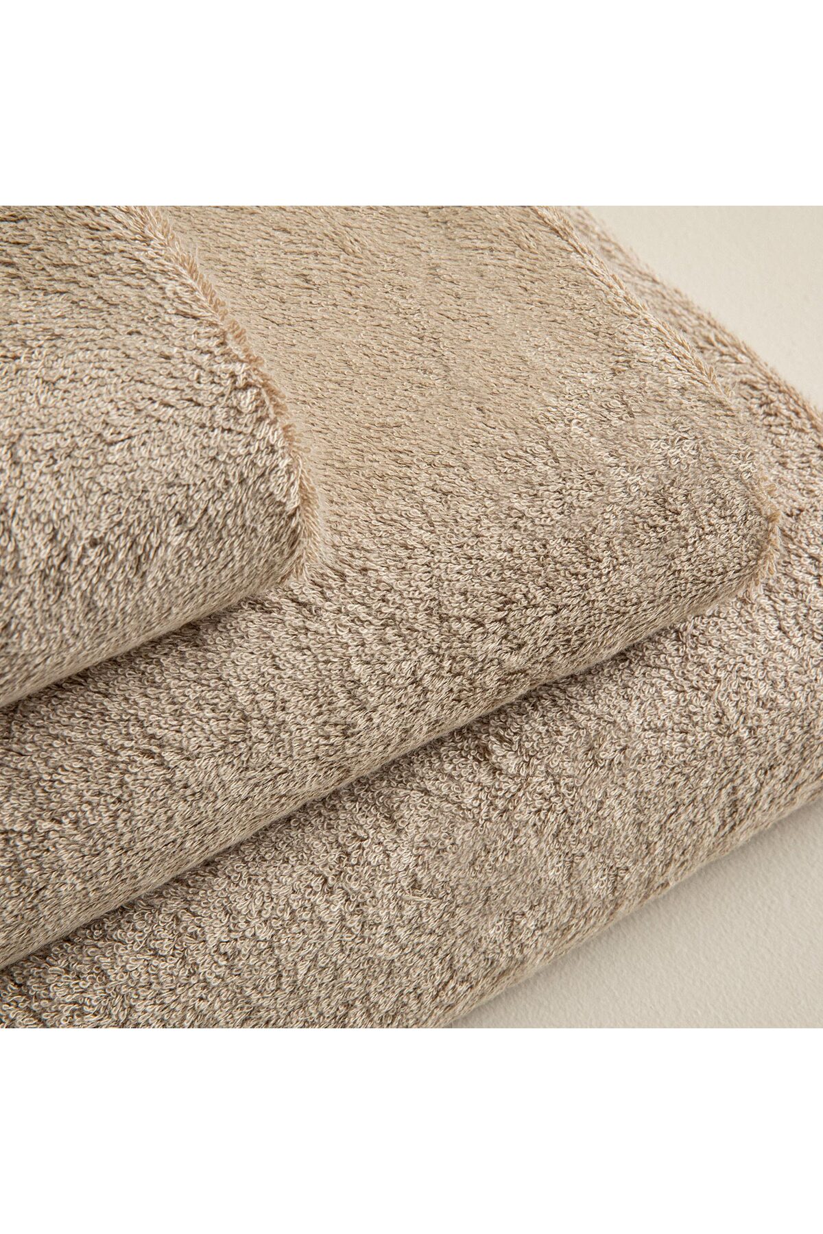 Chakra Solid El Havlusu 33x33 cm Koyu Bej - Görsel 3