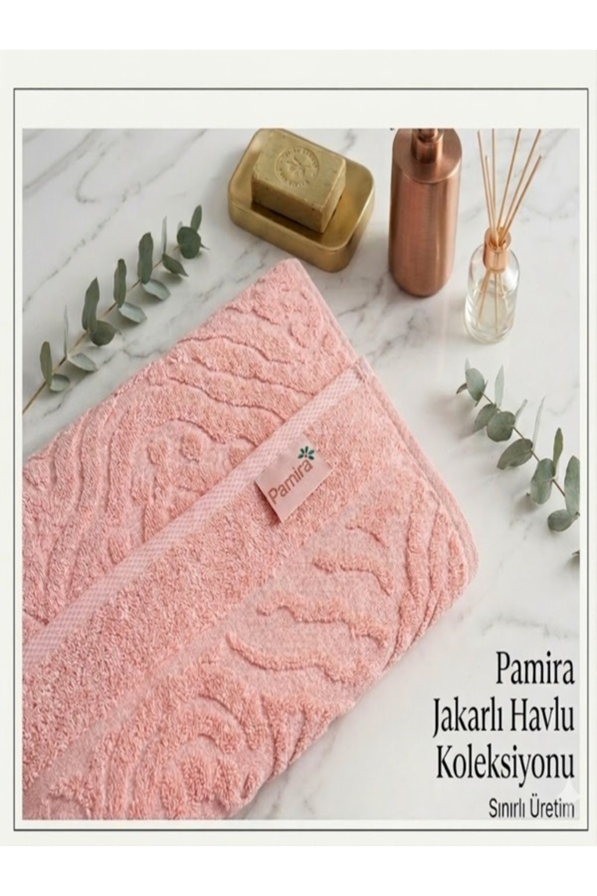 Pamira İVY 50/90 LÜKS JAKARLI EL,YÜZ HAVLUSU - Görsel 2