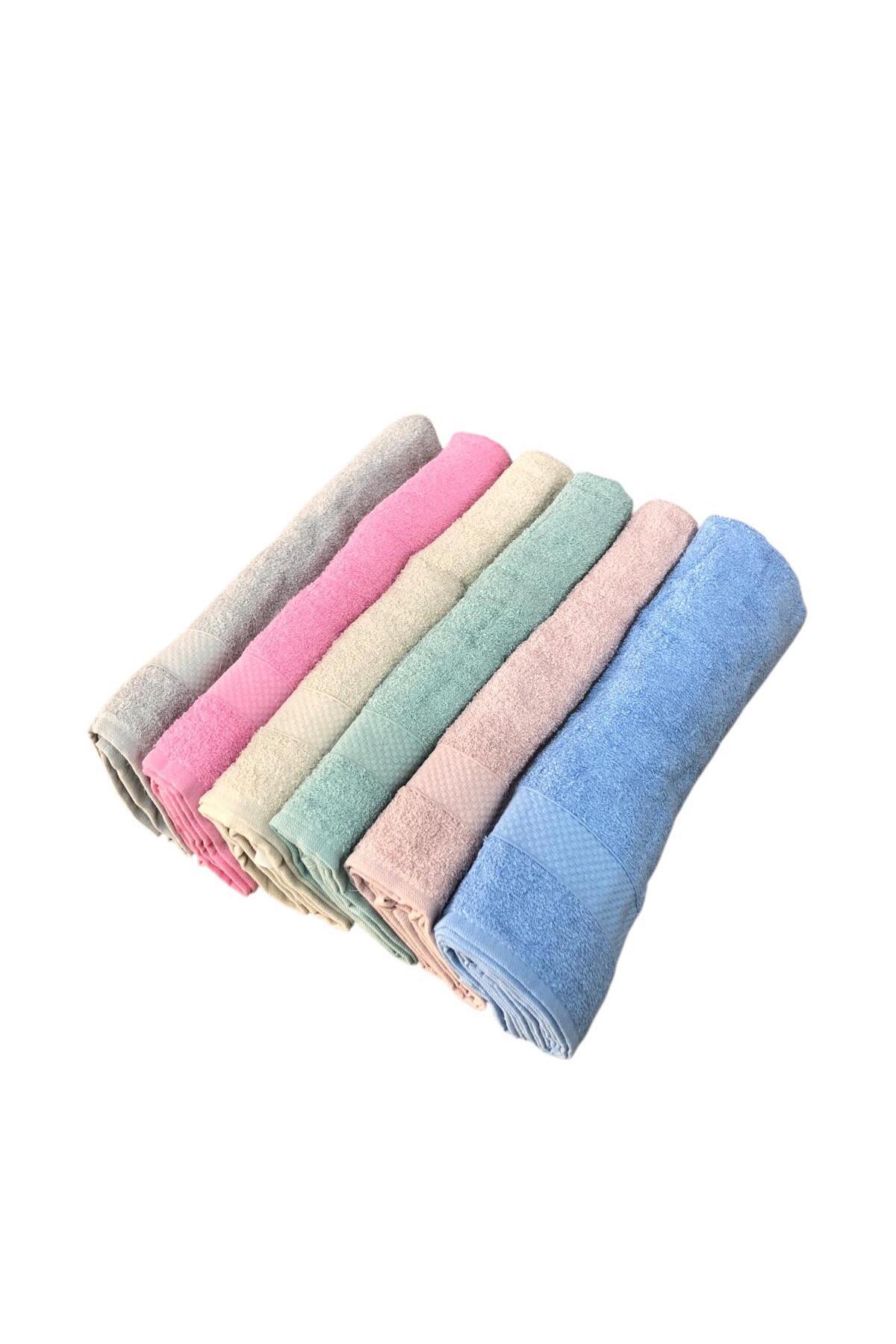ROYAM 12 Adet %100 Pamuk Ekonomik Kuaför Berber El Yüz Havlusu 50 x 80 - Görsel 2