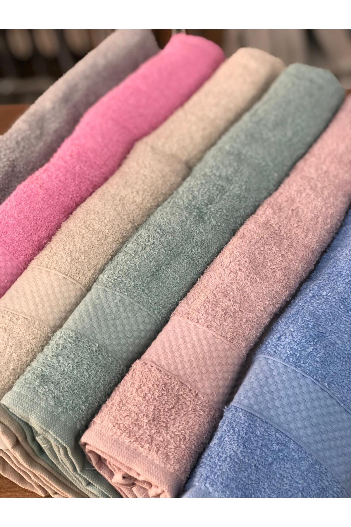 ROYAM 12 Adet %100 Pamuk Ekonomik Kuaför Berber El Yüz Havlusu 50 x 80 - Görsel 3