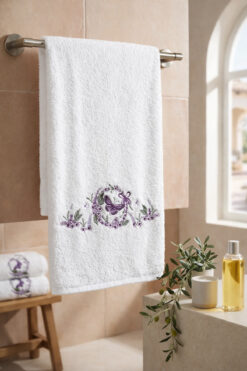 Bella Home Bambu Pamuk 50 x 90 cm Nakışlı El Havlusu