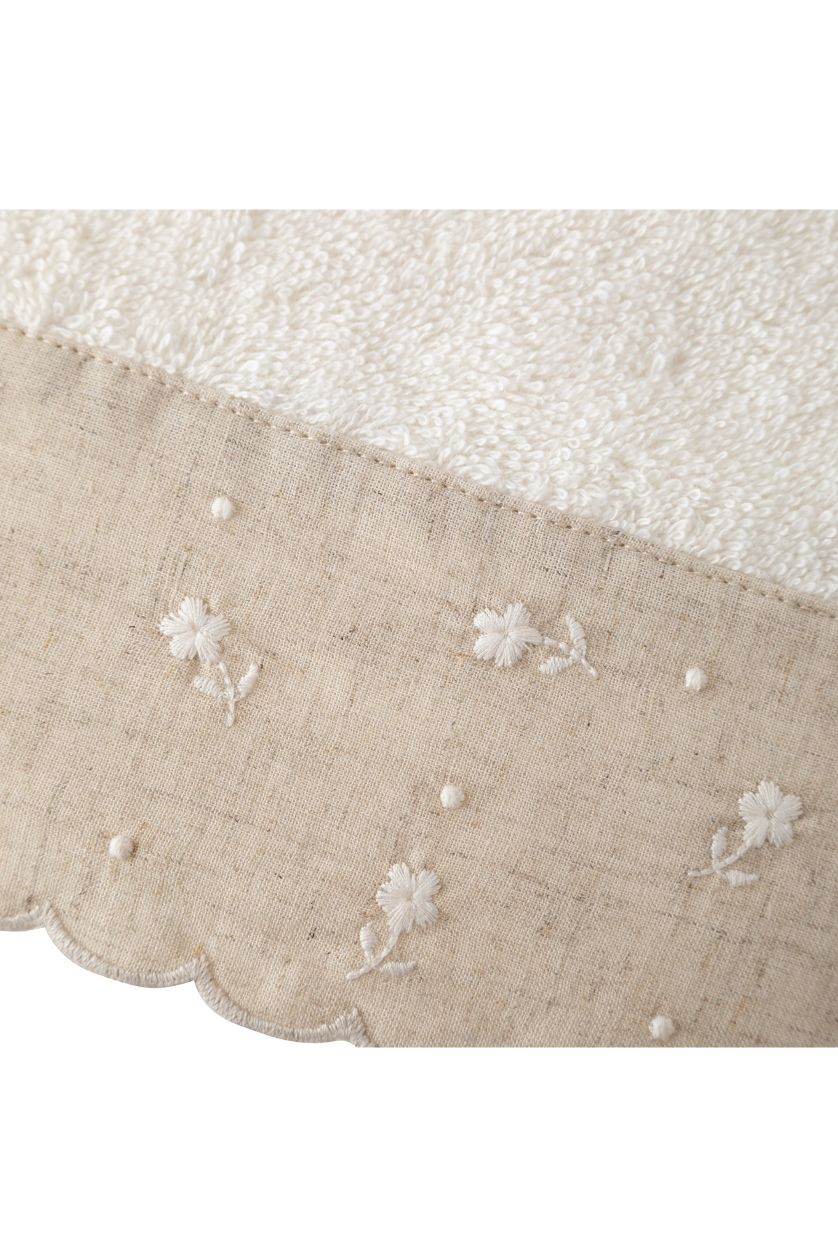 Mudo Concept JULIET KREM YÜZ HAVLUSU 50X80 - Görsel 3