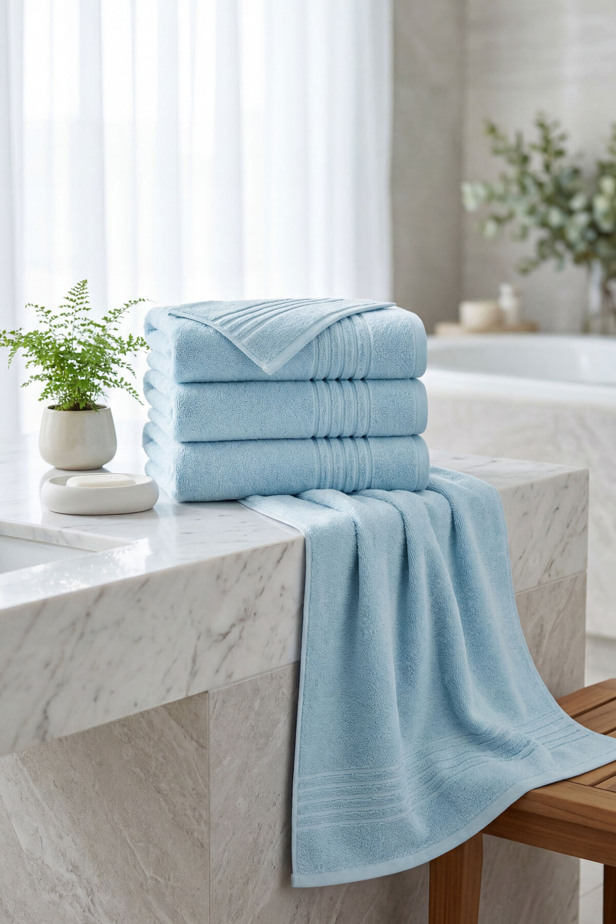 VAROL 4 Adet Kronos Serisi Otel El Yüz Havlusu 50x90 300gr