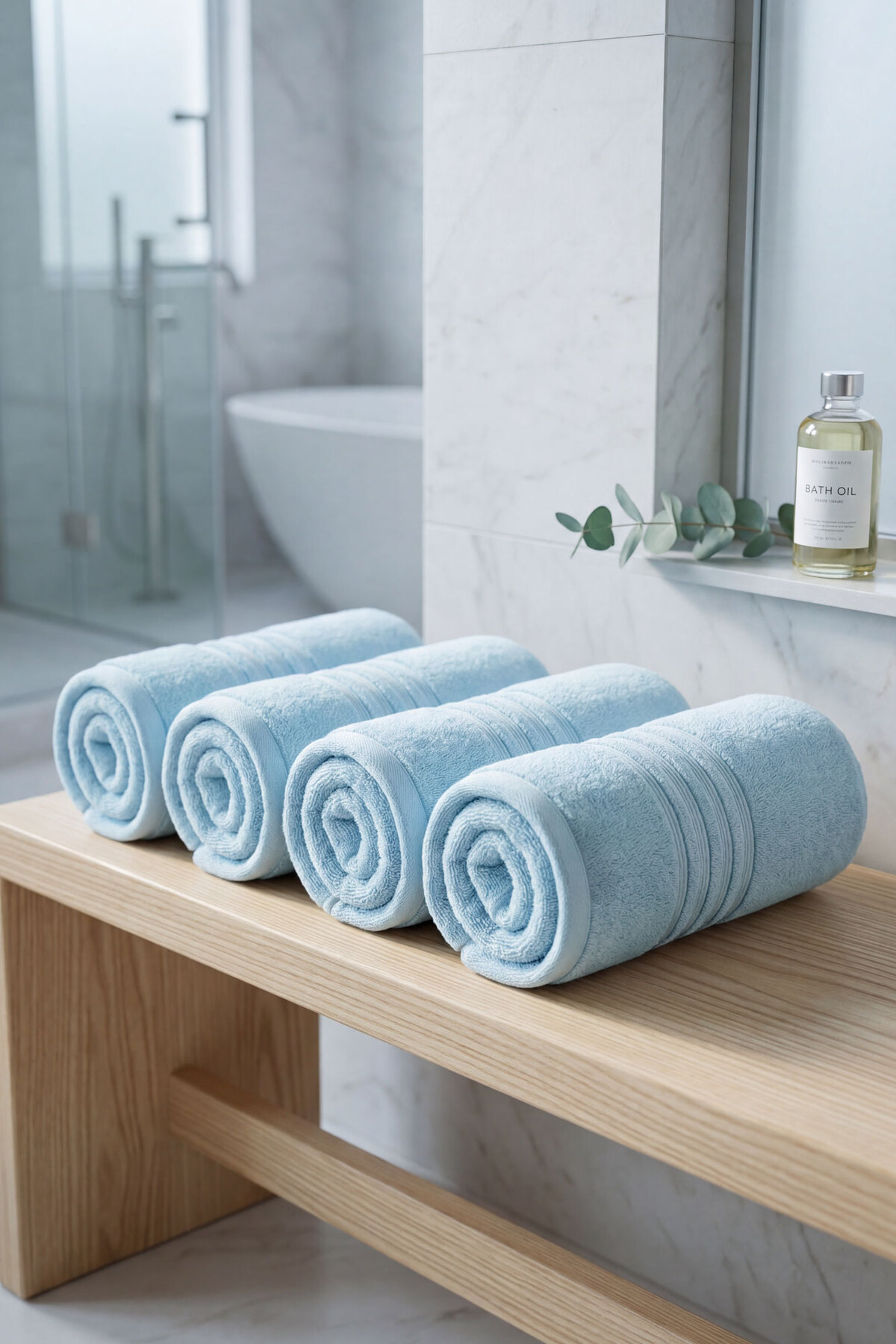 VAROL 4 Adet Kronos Serisi Otel El Yüz Havlusu 50x90 300gr - Görsel 2