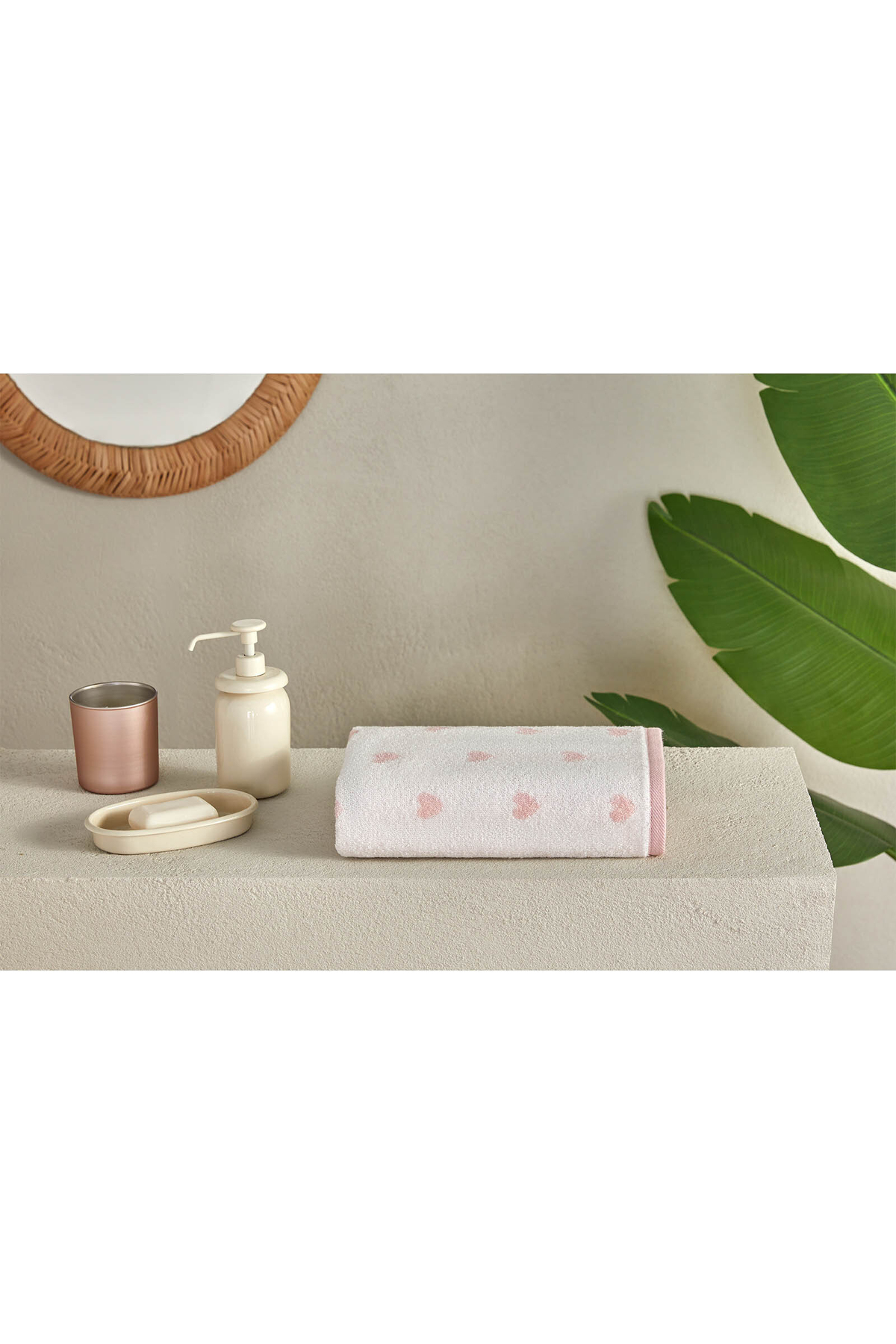 FLORETTA Heart El ve Yüz Havlusu 50x80 cm - Görsel 2