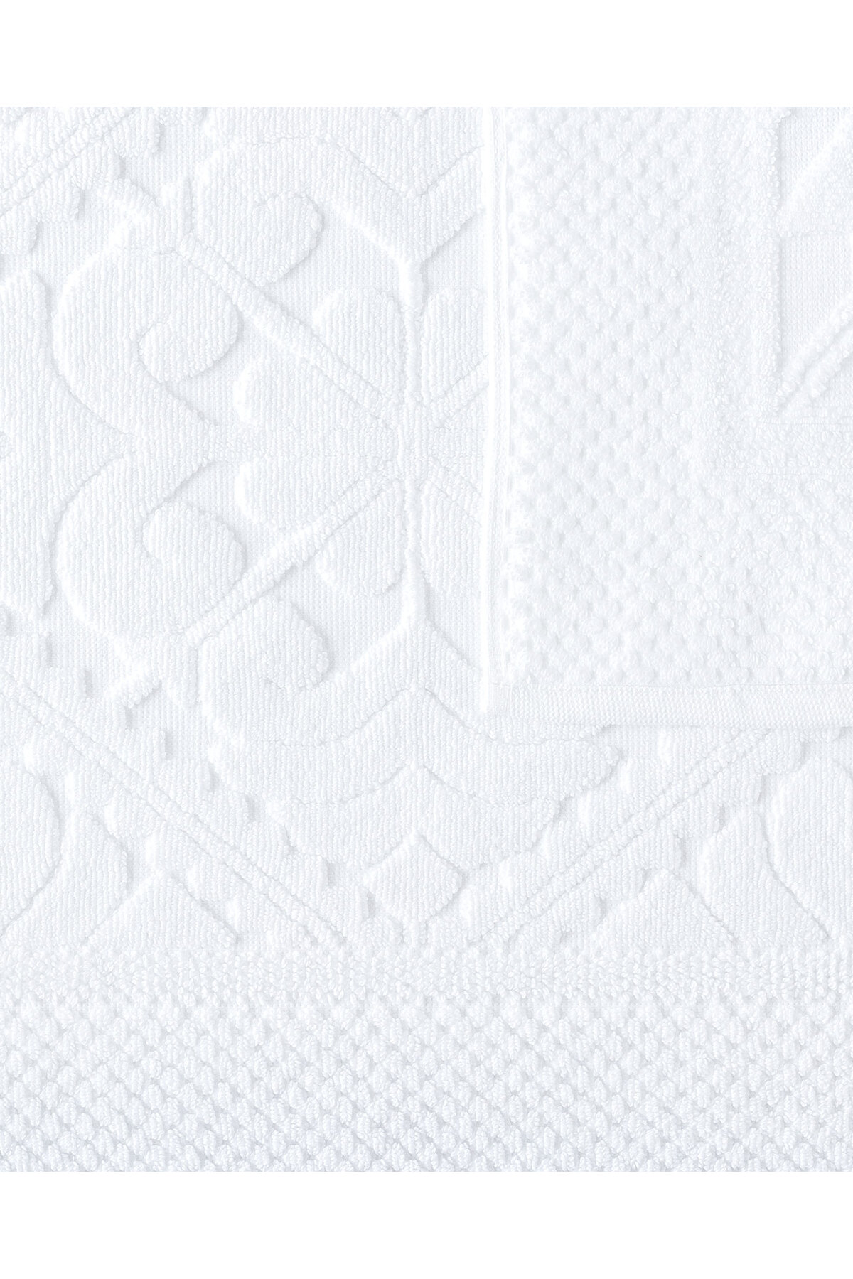 Madame Coco Mathilda Ayak Havlusu - Beyaz - 50x70 cm - Görsel 2