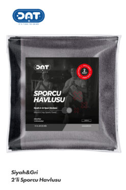 DAT35 2’li Gym Fitness Sporcu Havlu Seti 48x90 cm Hızlı Kuruyan Mikrofiber